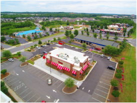 Commercial Restaurant Aerial Photo